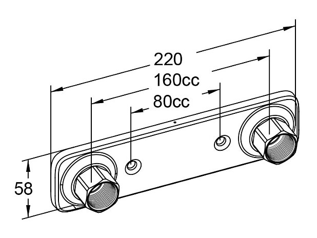 BLANDARFÄSTE V6 Grön 160 cc dold rördragning - Måttskiss - FG0116012.jpg