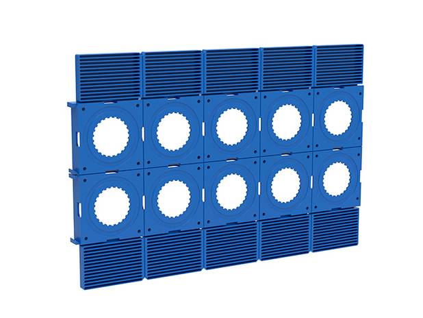 MONTAGEPLATTA V6 2x5x60 cc - Skruvas framifrån i enkelgips utan kortling
